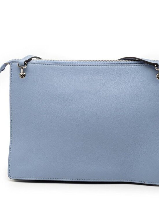 Fendi Crossbody Shoulder Bag Blue Leather - Picture 2 of 7